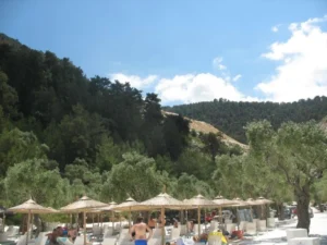 Porto Vathy beach bar