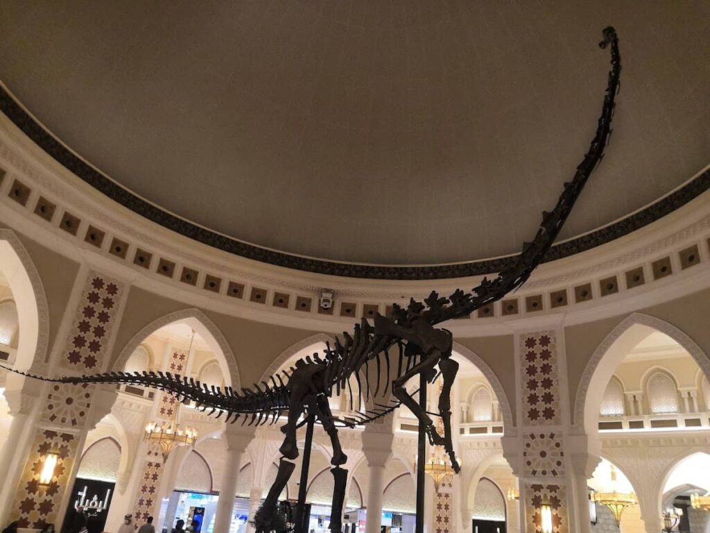 Dinosaurus u Dubai Mallu
